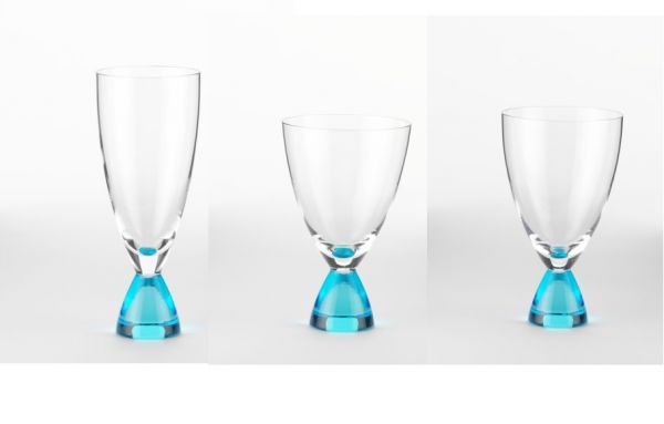 ALESSI DIN DON AM27/41 AZ Calice da Acqua 